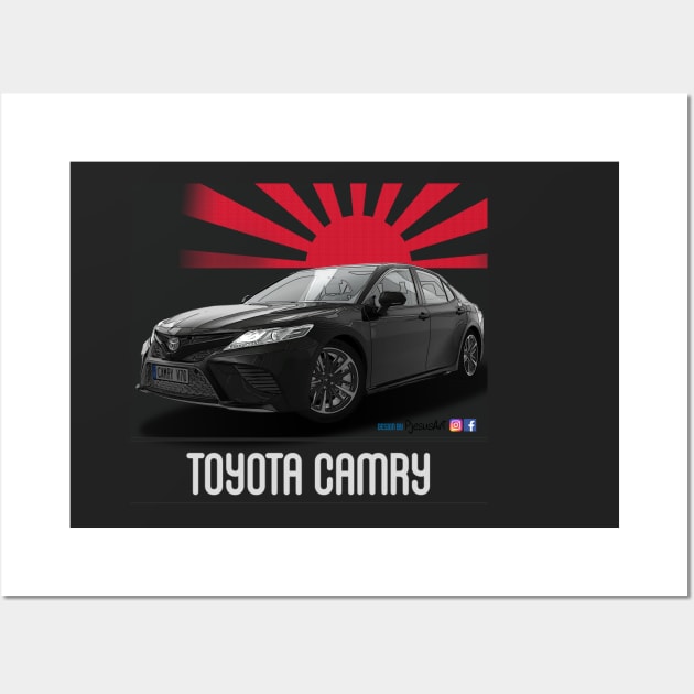 Toyota Camry Black Wall Art by PjesusArt